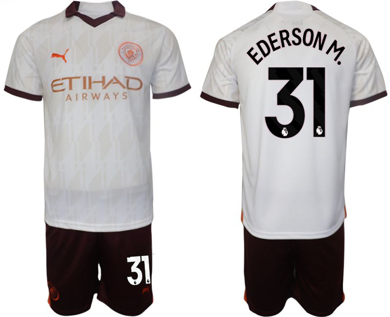 Men 2023-2024 Club Manchester City away white #31 Soccer Jersey->manchester city jersey->Soccer Club Jersey